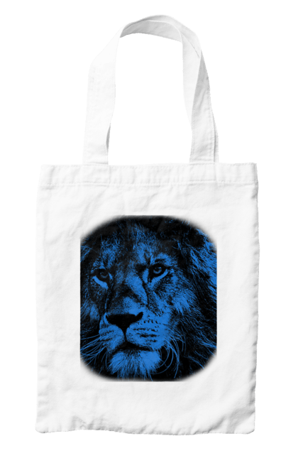 Сумка з принтом "Лев". Дикі тварини, лев, леви, тварини, чорний колір. CustomPrint.market