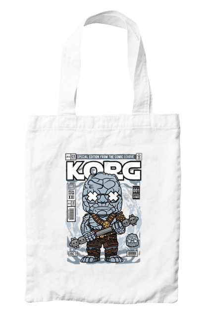 Сумка з принтом "Korg Ragnarok". Korg, korg ragnarok, дивуватися, евангерс, комікси, простір, рагнарок, тор. Funkotee