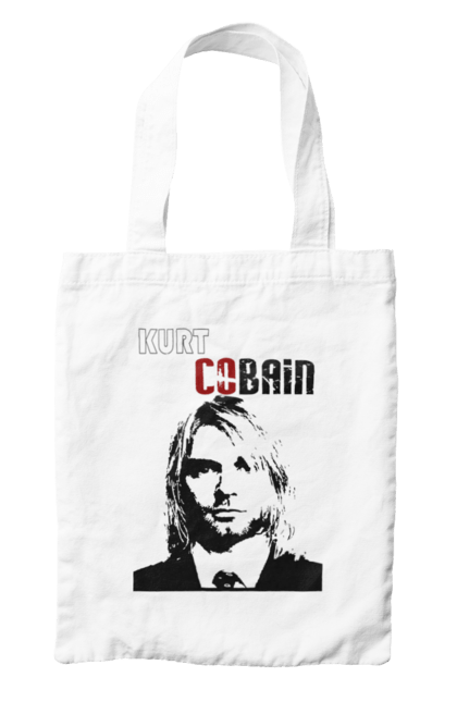 Сумка з принтом "Курт Кобейн". Cobain, kurt, kurt cobain, nirvana, гурт, кобейн, курт, курт кобейн, музика, нірвана, рок. CustomPrint.market