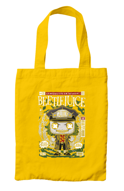 Сумка з принтом "Beetlejuice". Helloween, весело поп, жуковий сік, кіно, плівка, ретро. Funkotee