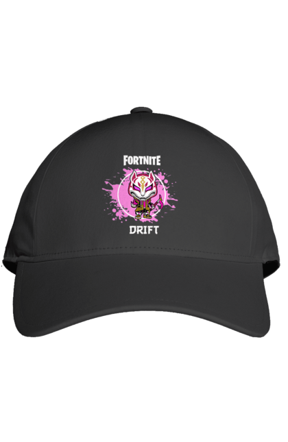 Кепка з принтом "Фортнайт Дріфт". Drift, epic games, fortnite, rpg, гра, дріфт, симулятор, фортнайт, шутер. CustomPrint.market