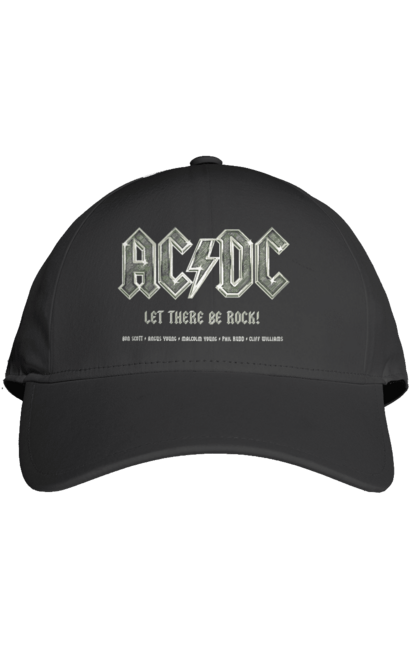 Кепка з принтом "AC/DC". Ac dc, acdc, blues rock, group, hard rock, music, rock n roll. ART принт на футболках