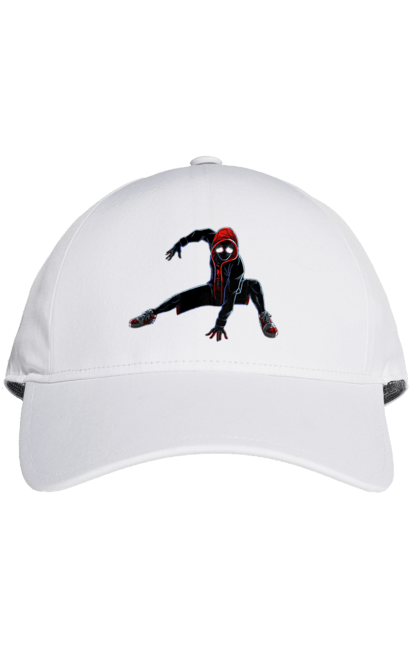 Кепка з принтом "Людина Павук Майлз Моралес". Man, miles morales, spider, spider man, людина павук, майлз моралес, паук, человек, человек паук. CustomPrint.market