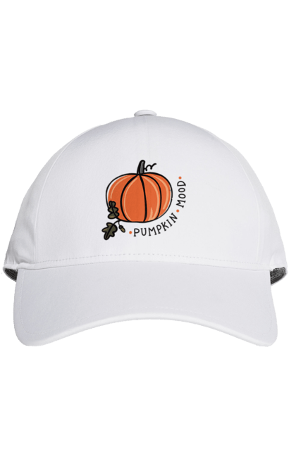 Кепка з принтом "Punpkin mood". Haloween, pumpkin, гарбуз, осінь, тыква. CustomPrint.market