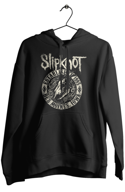 Жіноче худі з принтом "Slipknot". Slipknot, група, музика, ню-метал, спід метал, хард рок, хеві метал. futbolka.stylus.ua