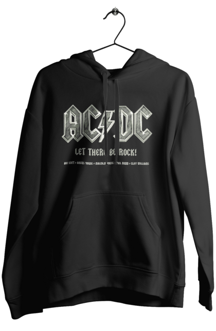 Жіноче худі з принтом "AC/DC". Ac dc, acdc, blues rock, group, hard rock, music, rock n roll. CustomPrint.market