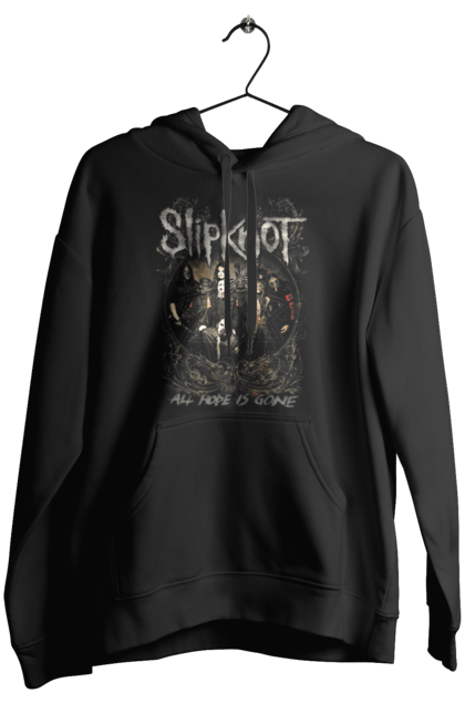 Жіноче худі з принтом "Slipknot". Slipknot, група, музика, ню-метал, спід метал, хард рок, хеві метал. CustomPrint.market