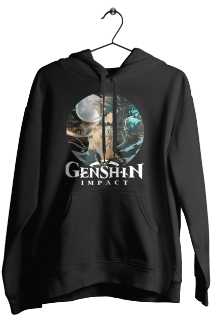 Жіноче худі з принтом "Геншин Імпакт". Genshin impact, xiao, геншин импакт, геншин імпакт. ART принт на футболках