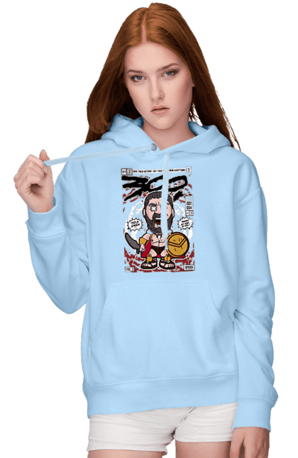 Жіноче худі з принтом "Leonidas 300". 300, леонід, леонід 300, спарта. Funkotee