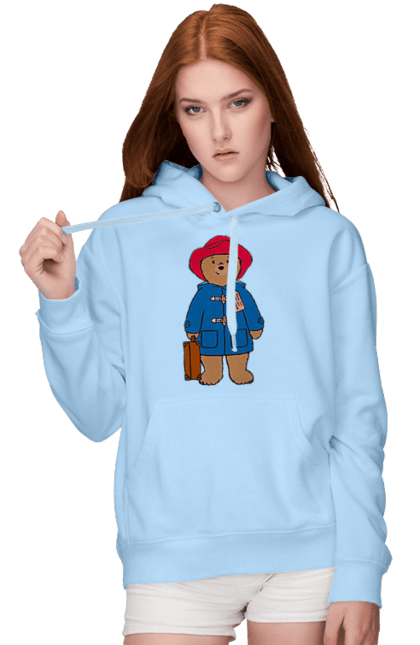 Жіноче худі з принтом "Паддінгтон". Animation, bear, cartoon, film, teddy bear. CustomPrint.market