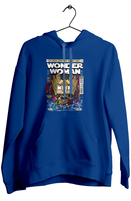 Жіноче худі з принтом "Wonder Woman". Womder, герой, жінка, комікси, комікси dc, чудова жінка. Funkotee