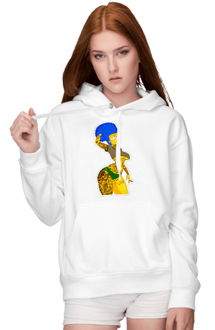 Жіноче худі з принтом "Мардж Сімпсон". Marge, simpson, мардж, мультфільм, сімпсон. CustomPrint.market