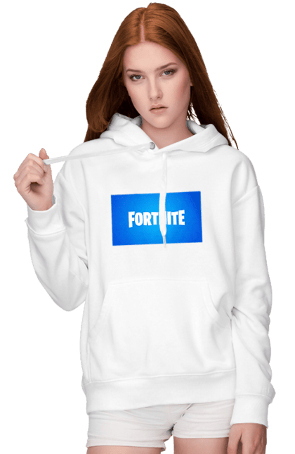 Жіноче худі з принтом "Fortnite". Ігра, сумка, топ, тренд, фортнайт. CustomPrint.market
