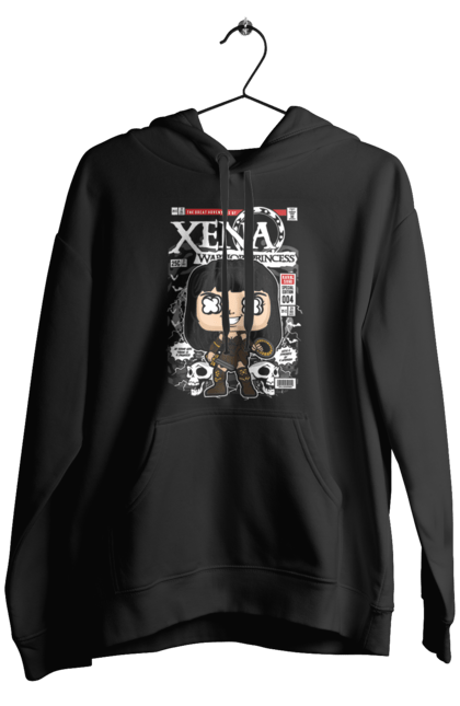 Чоловіче худі з принтом "Xena". Ксена, плівка, фанко поп. Funkotee