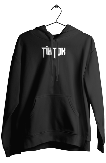 Чоловіче худі з принтом "TikTok". Tiktok, tiktokk, тренді. CustomPrint.market