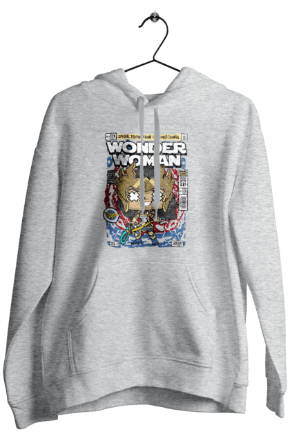 Чоловіче худі з принтом "Wonder Woman". Womder, герой, жінка, комікси, комікси dc, чудова жінка. Funkotee