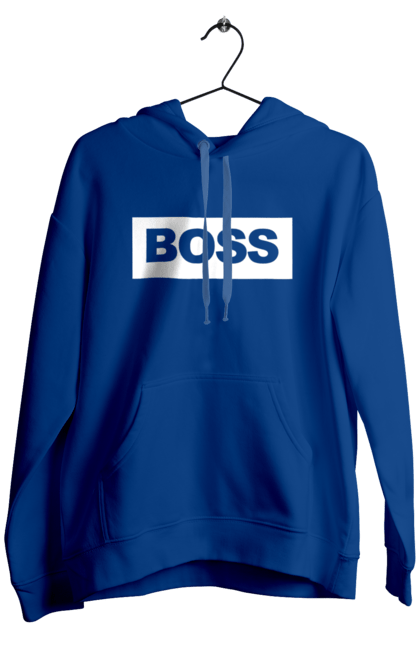 Чоловіче худі з принтом "Boss". Босс, головний, господар, директор, шеф. ART принт на футболках