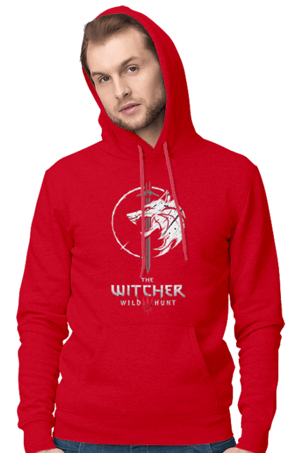 Чоловіче худі з принтом "The Witcher 3 Wild Hunt". Playstation, бойовик, відеогра, відьмак 3, гра, дике полювання, пригоди. ART принт на футболках