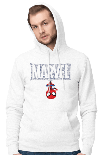 Чоловіче худі з принтом "Марвел". Марвел, планета марвел, супергерої. CustomPrint.market