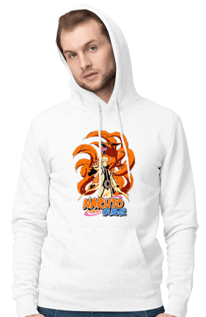 Чоловіче худі з принтом "Наруто". Naruto, аніме, манга, наруто, ніндзя, персонаж, серіал. futbolka.stylus.ua