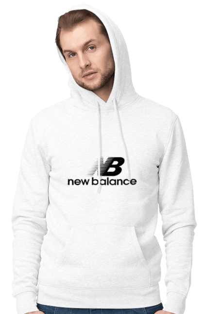 Чоловіче худі з принтом "Нью беланс". New balance, новый баланс, нью беланс. ART принт на футболках