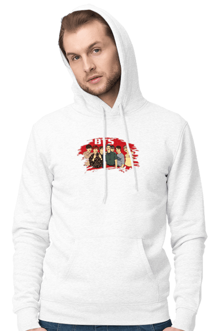 Чоловіче худі з принтом "Bts". Bts, бтс, група, музика, музикант. CustomPrint.market