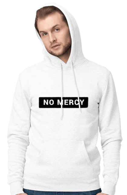 Чоловіче худі з принтом "No mercy". Mercy, no mercy, нет пощады. futbolka.stylus.ua