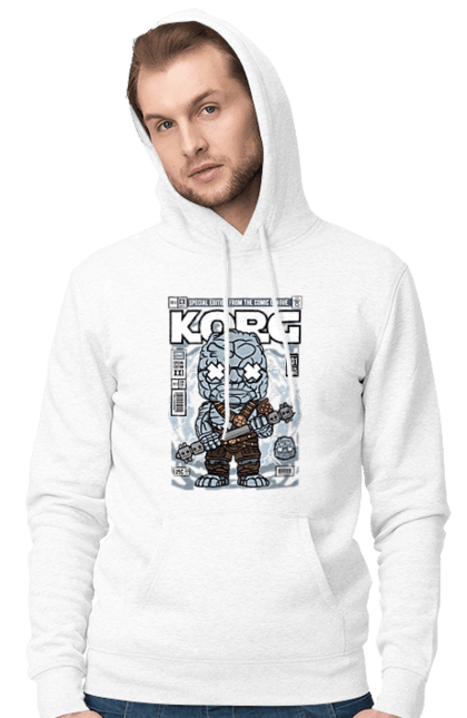 Чоловіче худі з принтом "Korg Ragnarok". Korg, korg ragnarok, дивуватися, евангерс, комікси, простір, рагнарок, тор. Funkotee