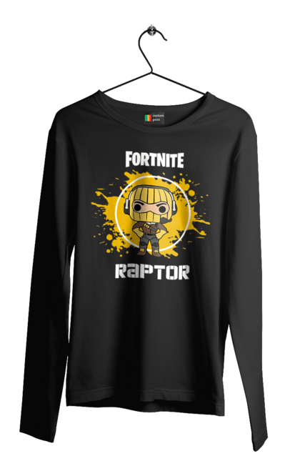 Чоловічій лонгслів з принтом "Фортнайт Raptor". Drift, epic games, fortnite, raptor, rpg, гра, симулятор, фортнайт, шутер. CustomPrint.market