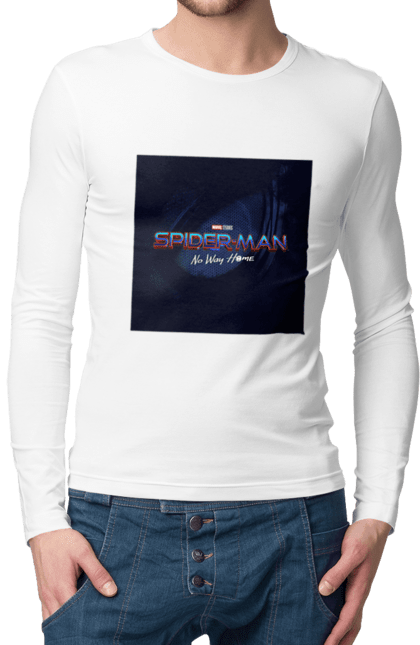 Чоловічій лонгслів з принтом "Людина павук". 2021, marvel, spider man, spiderman, веном, веном 2, доктор восьминіг, думка, ендрю гарфілд, зелений гоблін, комікси, людина павук, людина павук 3, майнкрафт, марвел, месники, мультивсесвіт, немає шляху додому, огляд, пітер паркер, спайдерверс, тобі магуайр, том холланд, трейлер, фільм, фільми, фільми марвел. CustomPrint.market