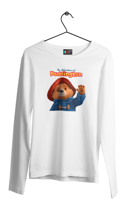 Чоловічій лонгслів з принтом "Паддінгтон". Animation, bear, cartoon, film, teddy bear. CustomPrint.market
