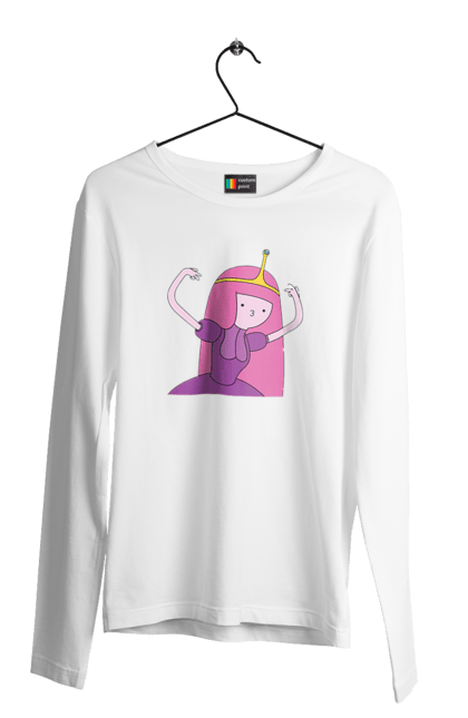 Чоловічій лонгслів з принтом "Час пригод принцеса бубльгум". Adventure time, джейк, марселін, маршалл лі, принц гамболл, принцеса баблгум, принцеса бубльгум, фінн, фіона, час пригод. CustomPrint.market