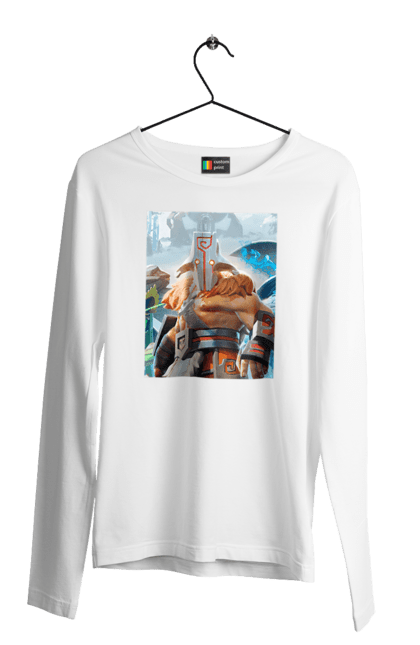 Чоловічій лонгслів з принтом "Дота Джига". Doat2, гра, доту. CustomPrint.market
