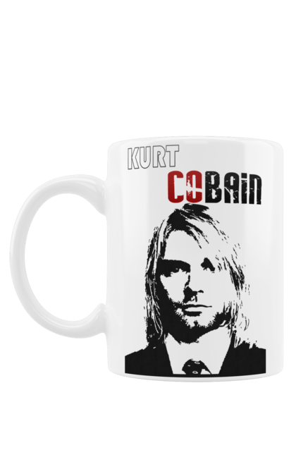Чашка з принтом "Курт Кобейн". Cobain, kurt, kurt cobain, nirvana, гурт, кобейн, курт, курт кобейн, музика, нірвана, рок. futbolka.stylus.ua