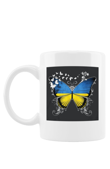 Чашка з принтом "Метелик". Купити, метелик, мода, новинка, подарунок. CustomPrint.market