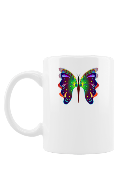Чашка з принтом "Казковий метелик 2". Print, бабочка, детский, дизайн, сказочный, фантастический, футболки, яркий. CustomPrint.market