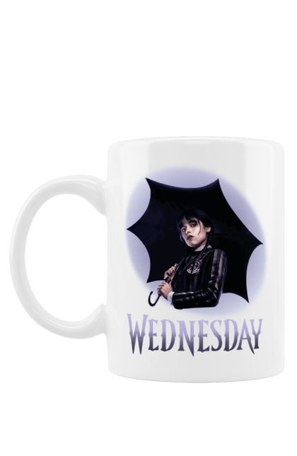 Чашка з принтом "Wednesday Addams". Netflix, wednesday addams, академія невермор, венздей, серіал. ☾ Baby_Raccoon ♡