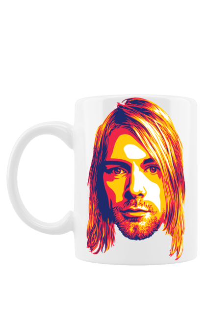 Чашка з принтом "Курт Кобейн". Cobain, kurt, kurt cobain, nirvana, гурт, кобейн, курт, курт кобейн, музика, нірвана. futbolka.stylus.ua