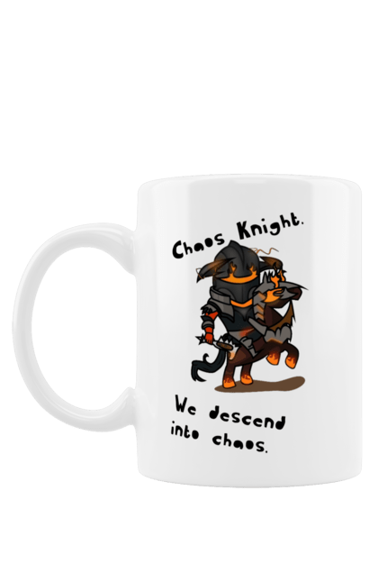 Чашка з принтом "Chaos Knight (Dota 2)". Дота 2, зверху, клапан, лицар хаосу, поп. CustomPrint.market