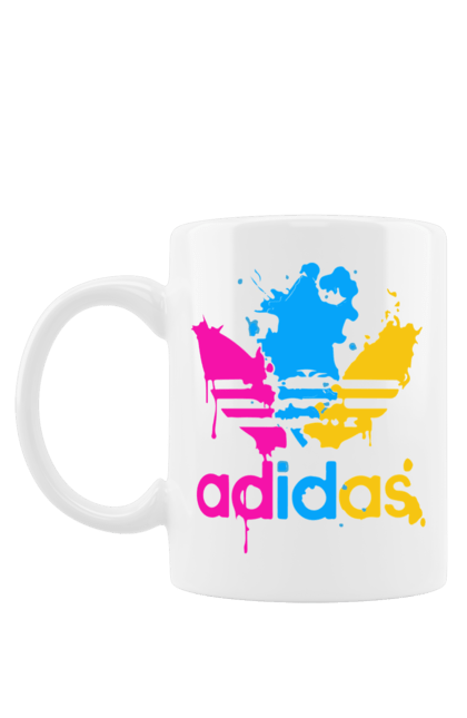 Чашка з принтом "Adidas". Adidas, адідас, бренд, одяг, спорт, торговий знак, фірма. futbolka.stylus.ua