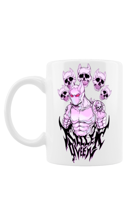 Чашка з принтом "Киллер Квин Джоджо Биззер Адвенчер Кира Куин". Adventure, anime, bizzare, jojo, jojo bizzare adventure, jojo`s, jojo`s bizzare adventure, killer, killer queen, kirā, kirā kuīn, kuīn, queen, адвенчер, аніме, бліззер, джоджо, джоджо бліззер адвенчер, квін, кілер, кілер квін, кіра, кіра куїн, куїн. CustomPrint.market