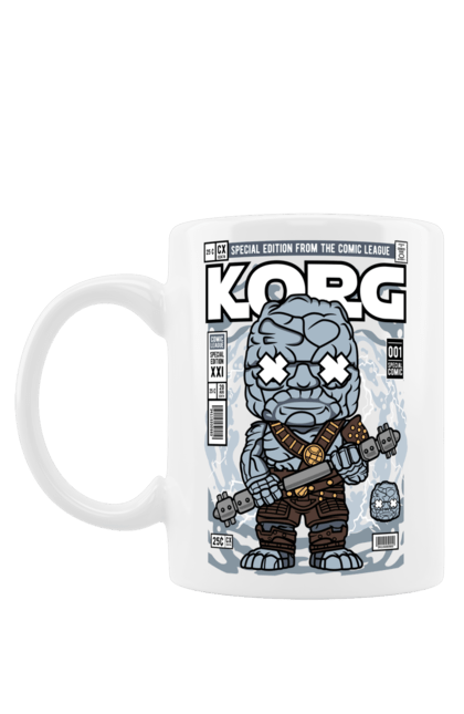 Чашка з принтом "Korg Ragnarok". Korg, korg ragnarok, дивуватися, евангерс, комікси, простір, рагнарок, тор. Funkotee