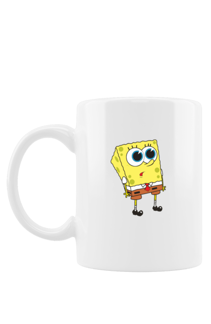 Чашка з принтом "Губка Боб". Spongebob, бікіні боттом, губка боб, крабсбургер, мультфільм. futbolka.stylus.ua