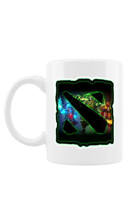 Чашка з принтом "Дота логотип". Dota, герої доти, дота 2, логотип. CustomPrint.market