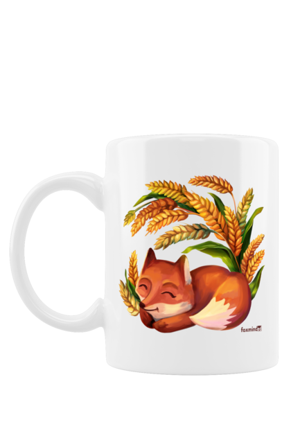 Чашка з принтом "Лисиця в пшениці". Foxminded, лиса, пшениця. Магазин фірмового мерчу компанії FoxmindEd