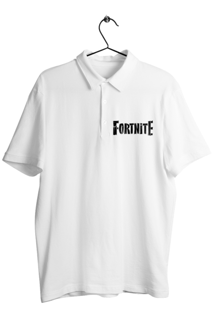 Поло чоловіче з принтом "Fortnite Logo". Fortnite, logo, гра, дитяча, ігра. CustomPrint.market