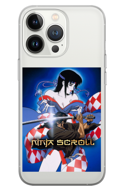 Чохол для телефону з принтом "Манускрипт ніндзя (Ninja Scroll)". Аніме, драма, манускрипт ніндзя, самурай, фільм. futbolka.stylus.ua