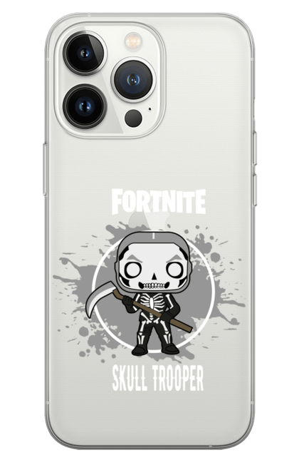 Чохол для телефону з принтом "Фортнайт Skull Trooper". Drift, epic games, fortnite, rpg, skull trooper, гра, симулятор, фортнайт, шутер. CustomPrint.market