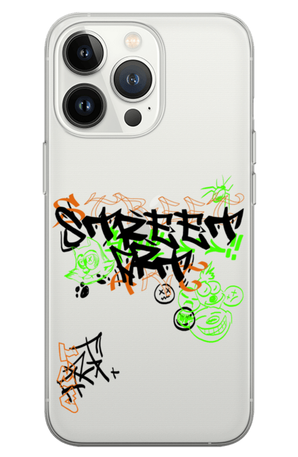 Чохол для телефону з принтом "Вуличне мистецтво графіті білого кольору". Арт, вулиця, графіті, малюнок, мистецтво, напис, типографіка. futbolka.stylus.ua
