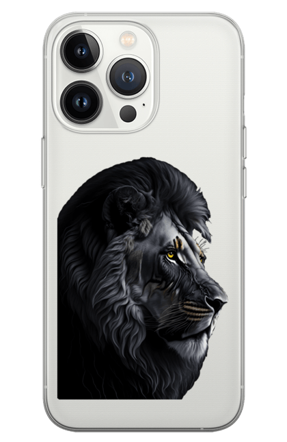 Чохол для телефону з принтом "Величне обличчя лева". Величний лев, лев, обличчя лева. CustomPrint.market